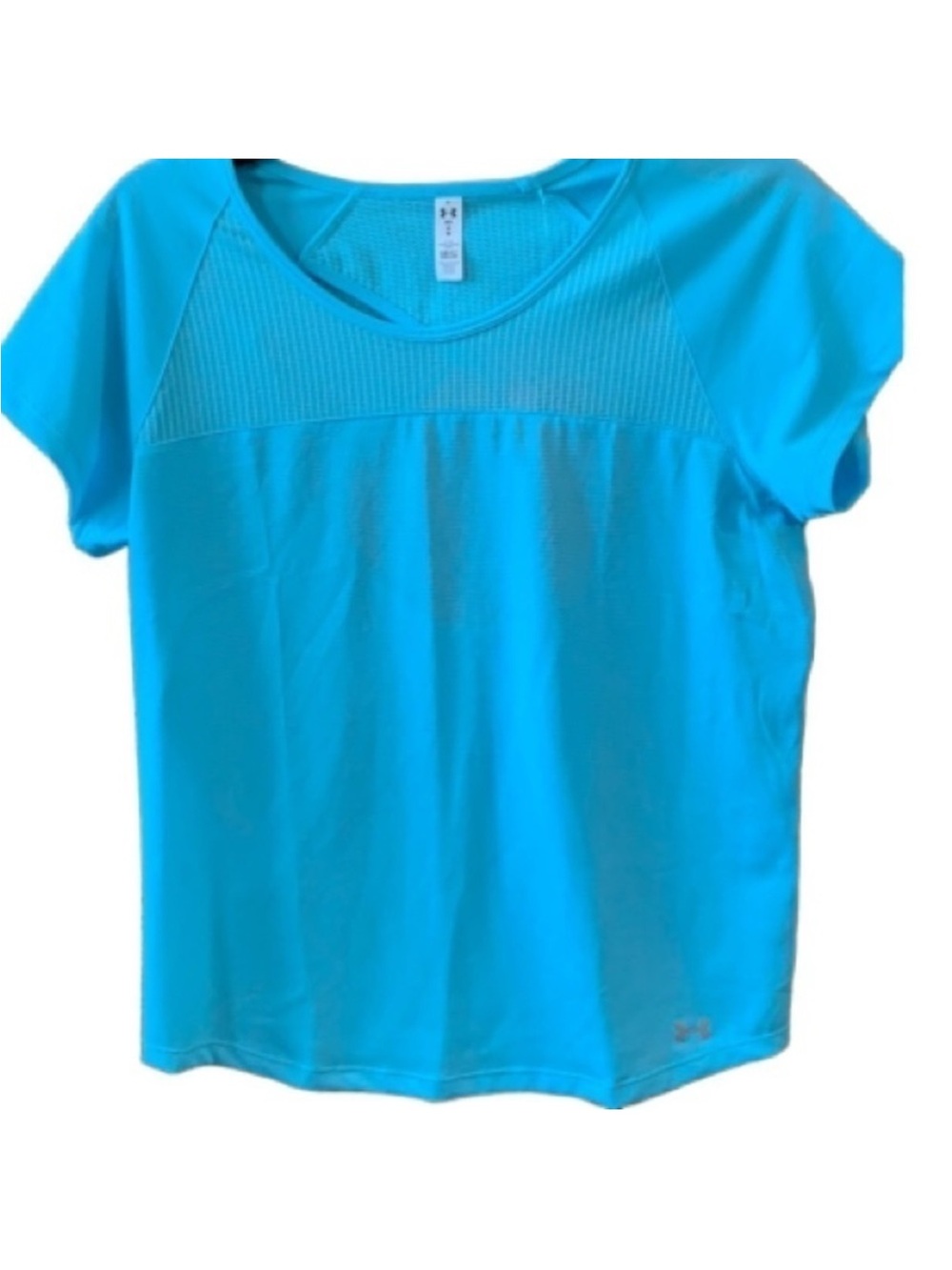 Under Armour Bright Teal Open-Back Short Sleeve Tee NWT